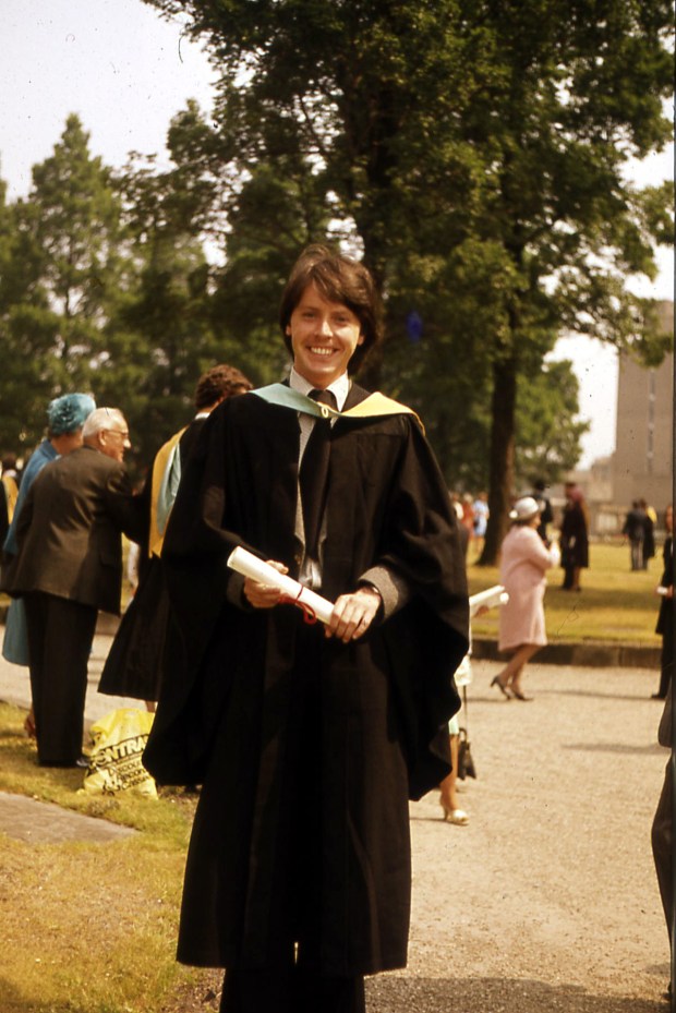 Jim on his graduation day
